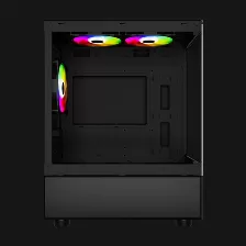 Gabinete Ocelot Gaming Glass En6 Psu No, Vent. 1x 120 Mm, Negro